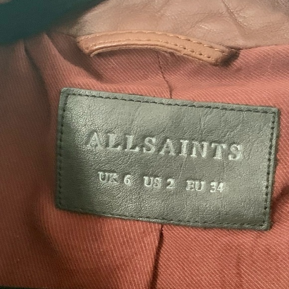 AllSaints leather Adler biker jacket - Picture 4 of 11